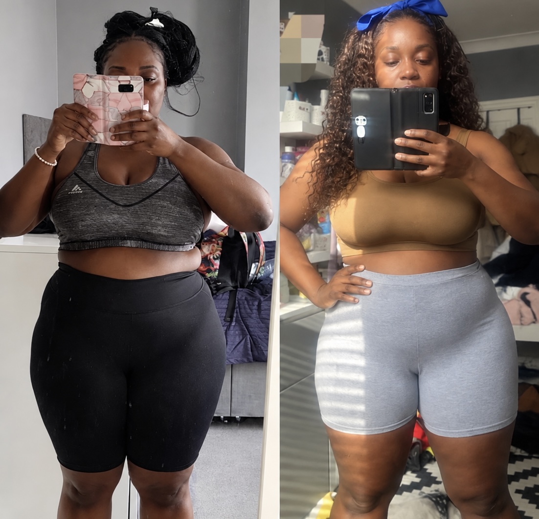 Before and after abs and muscle transformation