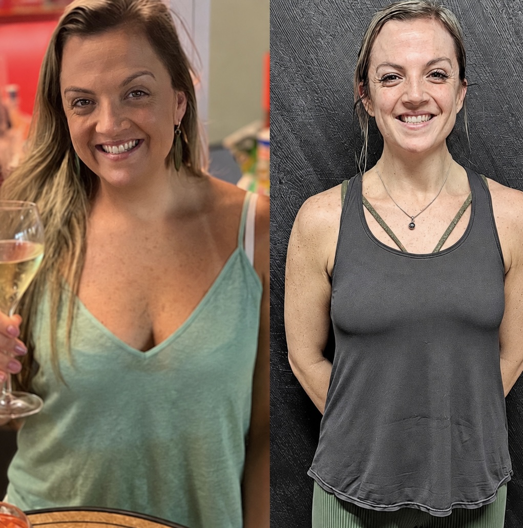 Before and after front-facing transformation